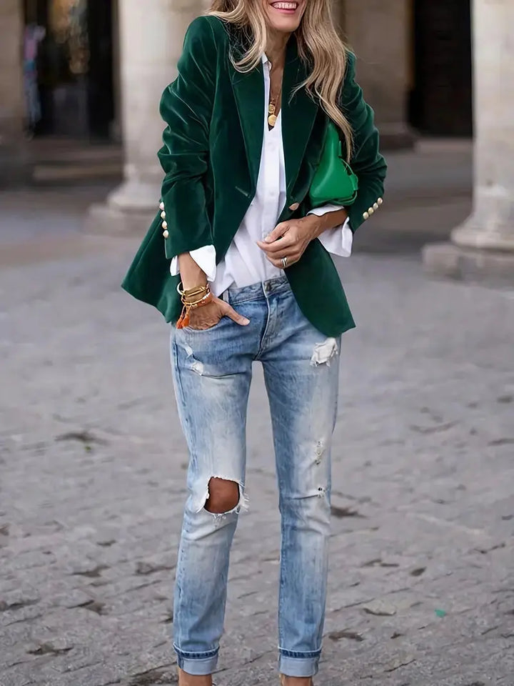 JULIA | ELEGANT VELVET BLAZER