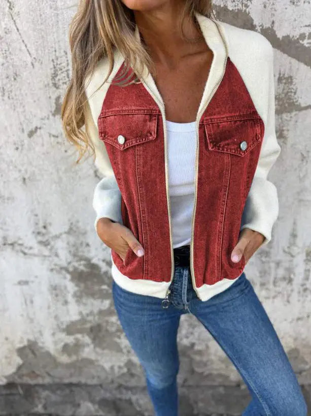 Quinn | Casual zip-up jacket with a V-neck