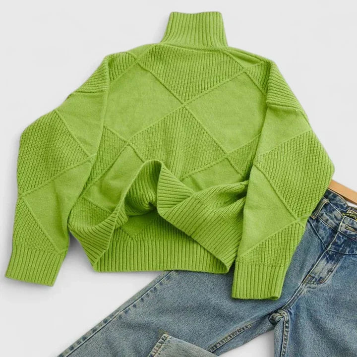 WILMA – COZY TURTLENECK KNIT SWEATER