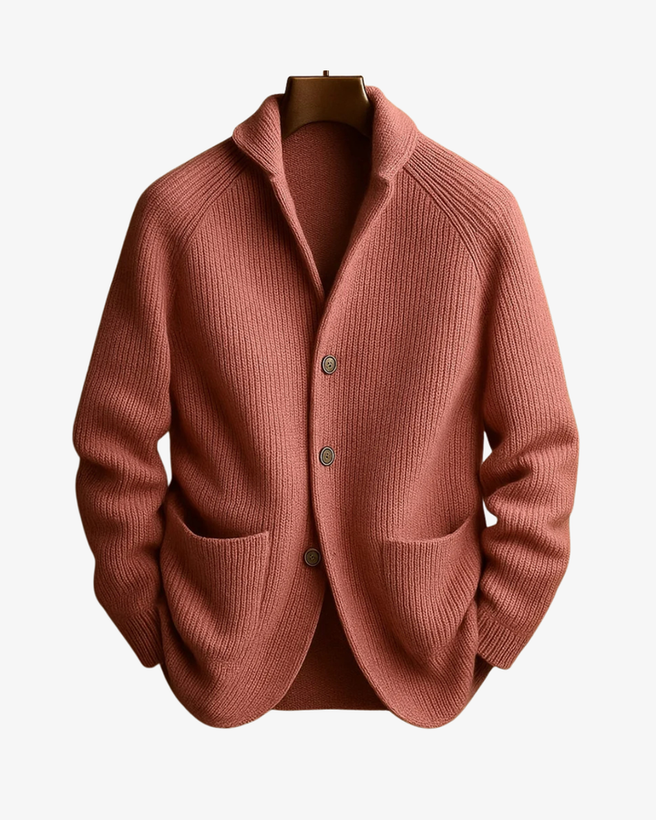 Elliot | Tailored Button-Front Knit Cardigan