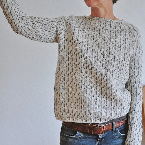 KRISTINE – COZY TEXTURED KNIT SWEATER