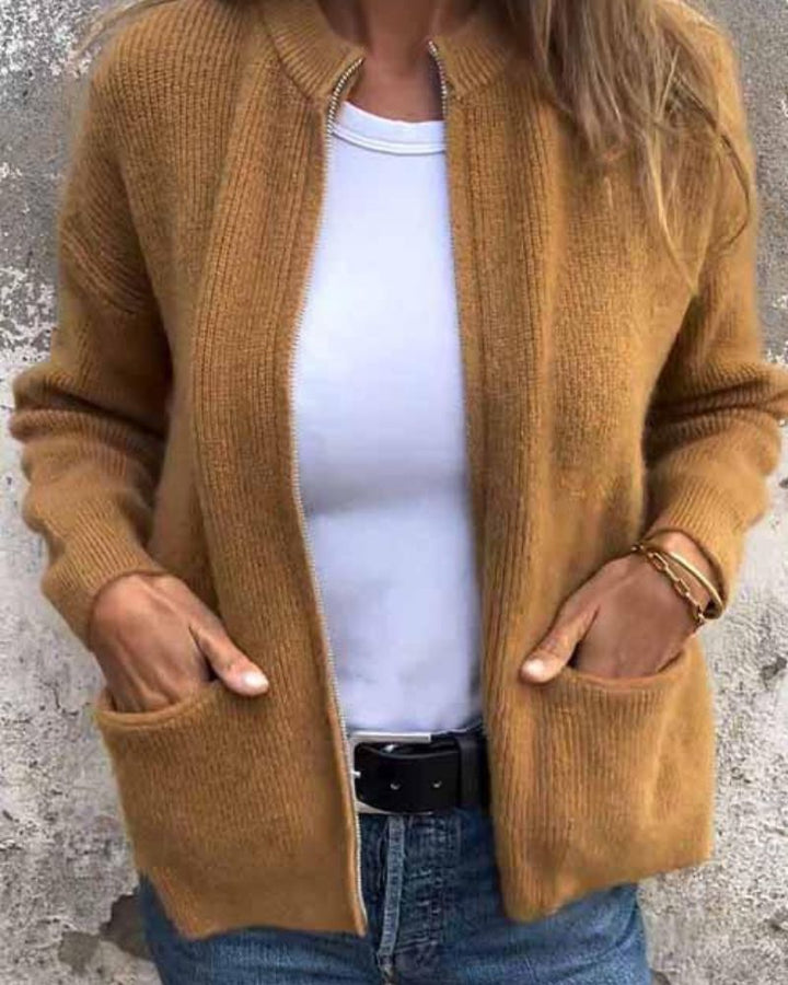 RINA - COZY ZIP-UP CARDIGAN