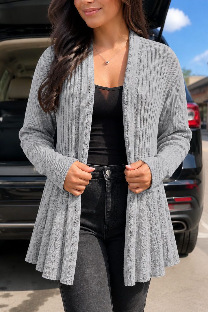 Hudson & Parker - Open-Front Waterfall Knit Cardigan