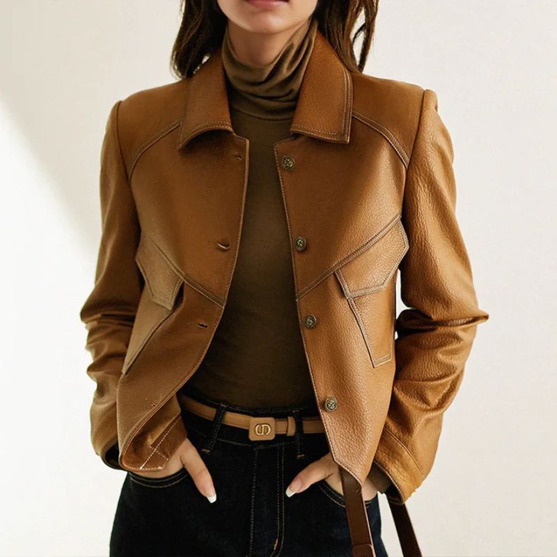 Gianna Classic Leather Jacket