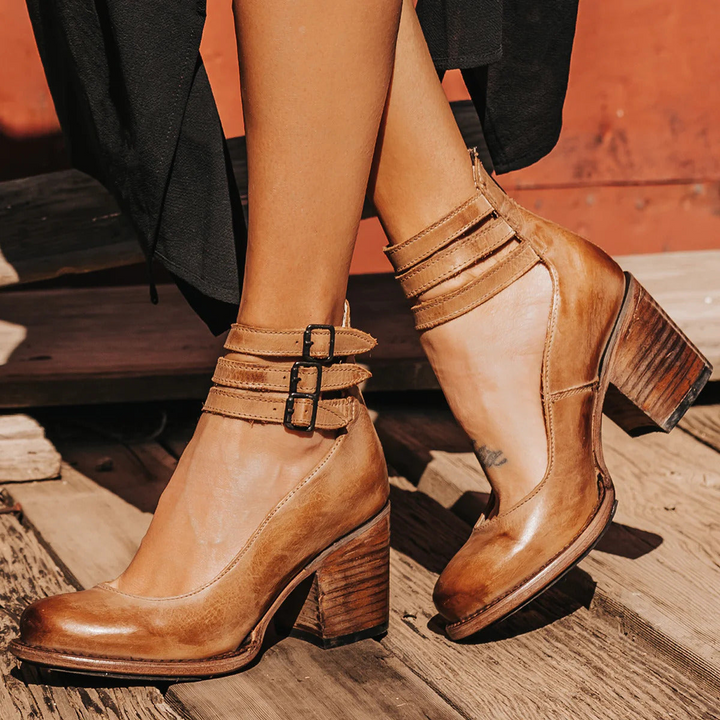 Margaret | Comfortable Classic Strap Heels