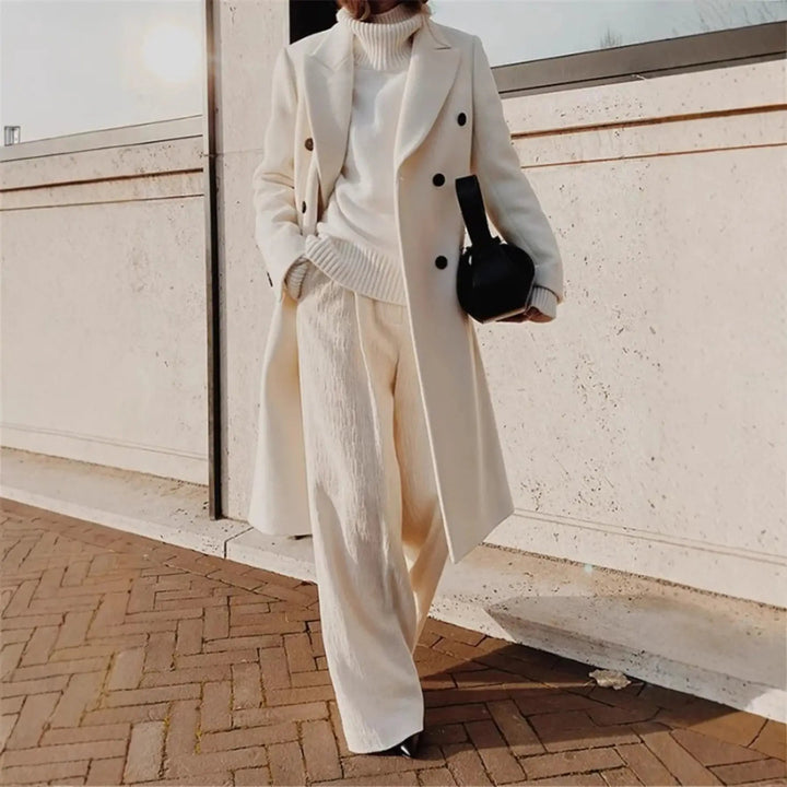 Hain | Women's Double-Breasted Long Trench Coat | Winter