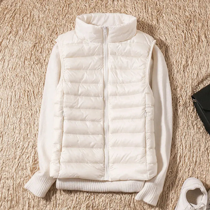 Isa Waterproof Vest with White Duck Down
