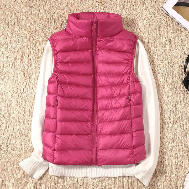 Isa Waterproof Vest with White Duck Down