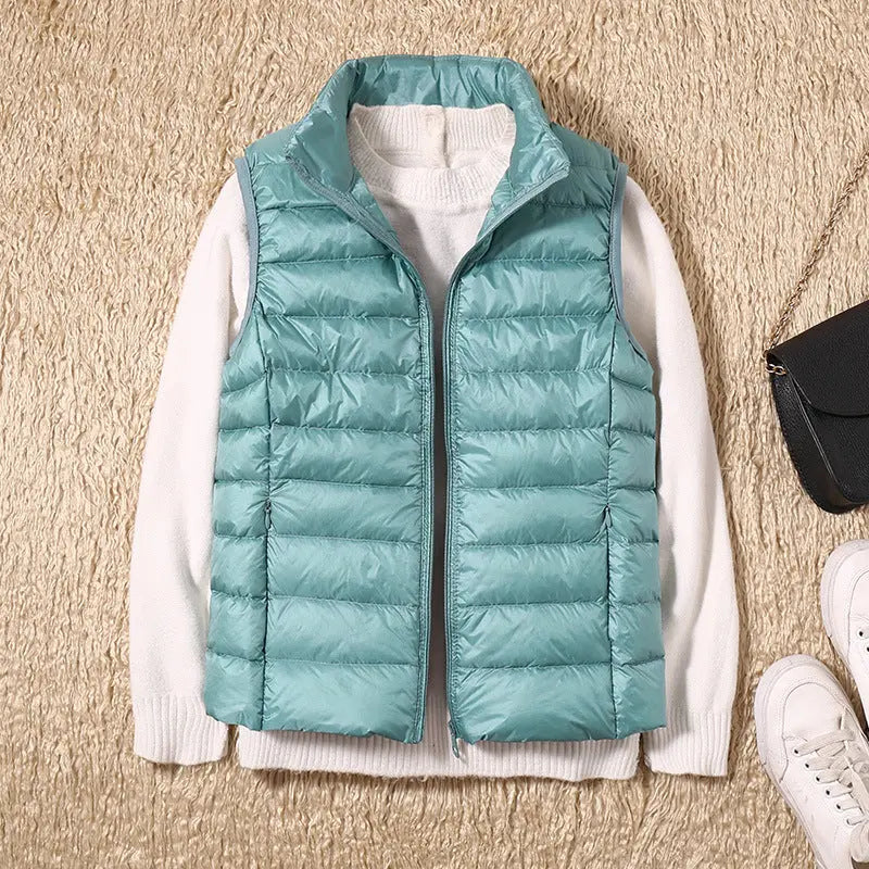 Isa Waterproof Vest with White Duck Down
