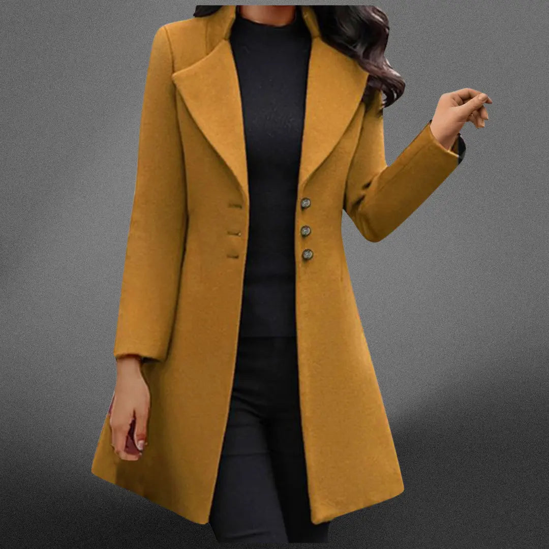 Vinci Luxurious Italian Long Sleeve Coat