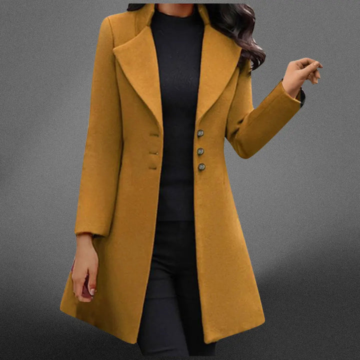 Vinci Luxurious Italian Long Sleeve Coat
