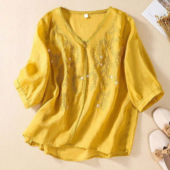 Celina -Linen Blouse