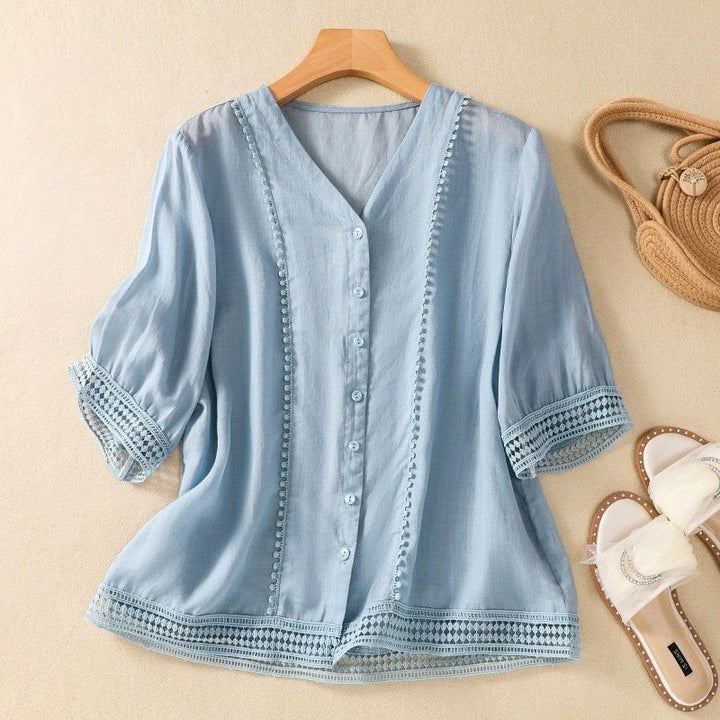 Lucia -Linen Blouse