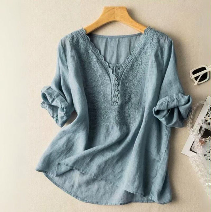 Luciana -Linen Blouse