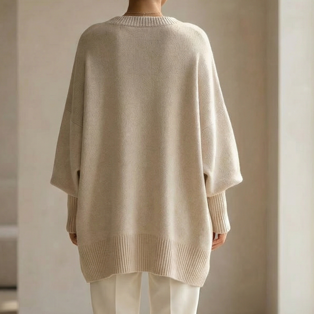 Veluna - Women's Oversized Blend Sweater