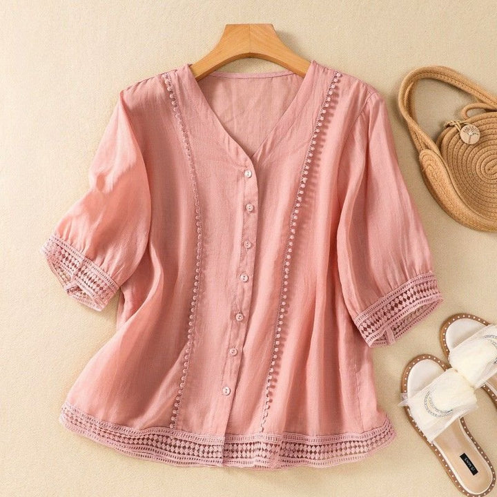 Lucia -Linen Blouse