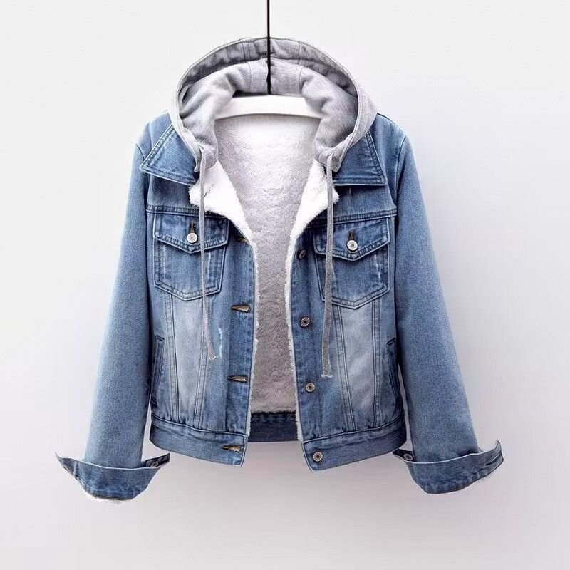 Aria Denim Hooded Jacket