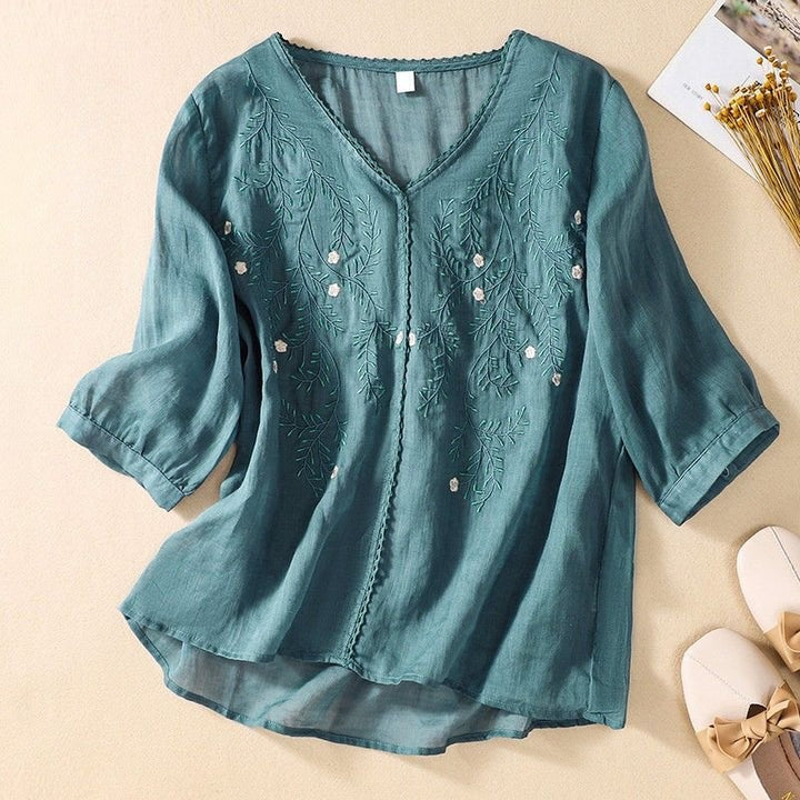 Celina -Linen Blouse