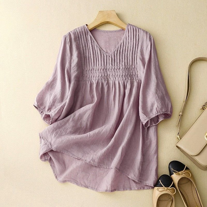 Valencia -Linen Blouse