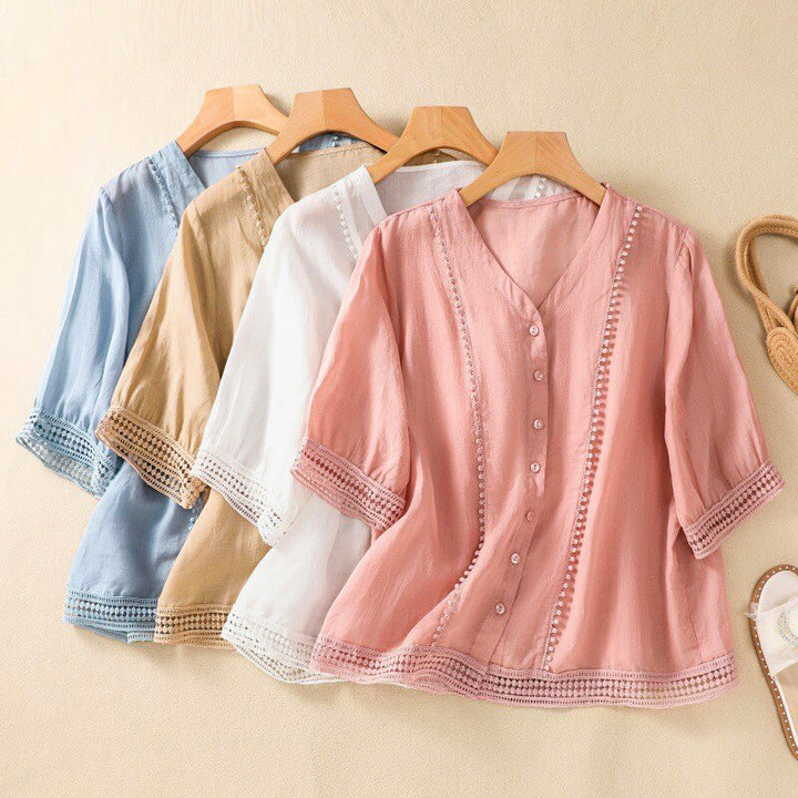 Lucia -Linen Blouse