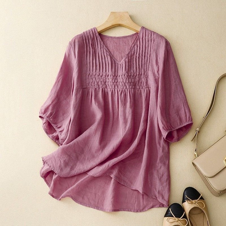 Valencia -Linen Blouse