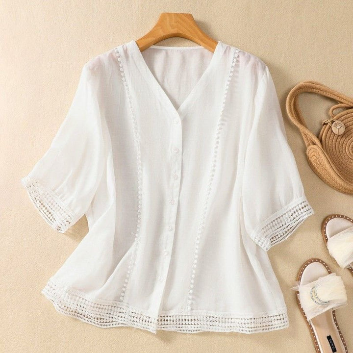 Lucia -Linen Blouse