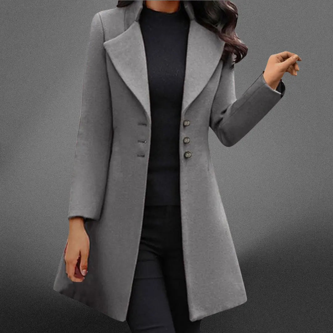 Vinci Luxurious Italian Long Sleeve Coat