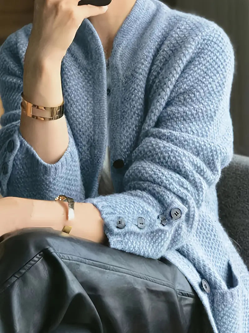 MICHELLE – THE COZY TEXTURED KNIT CARDIGAN