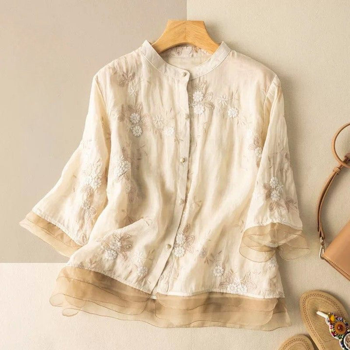 Isabella -Linen Blouse