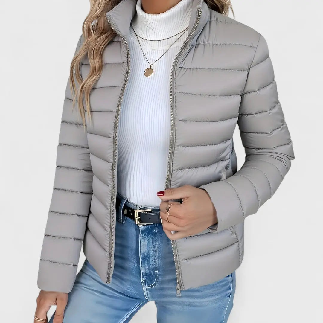 Ashley | Women Quilted Zip Front Puffer Jacket