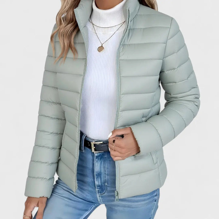Ashley | Women Quilted Zip Front Puffer Jacket