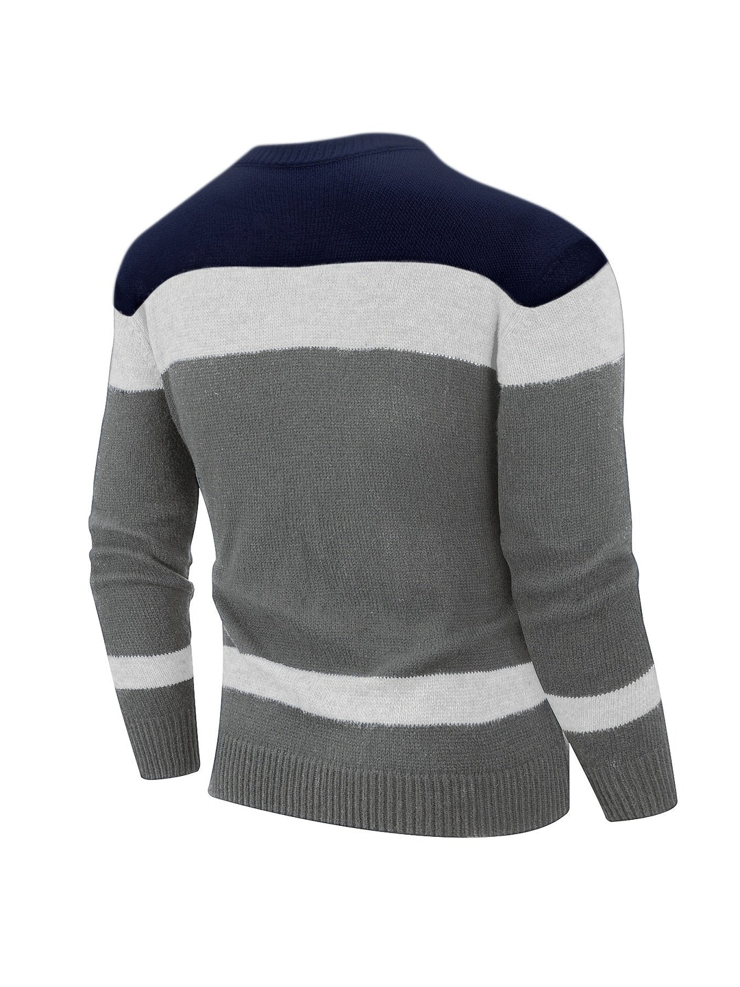 Ethan | Color Block Knit Sweater
