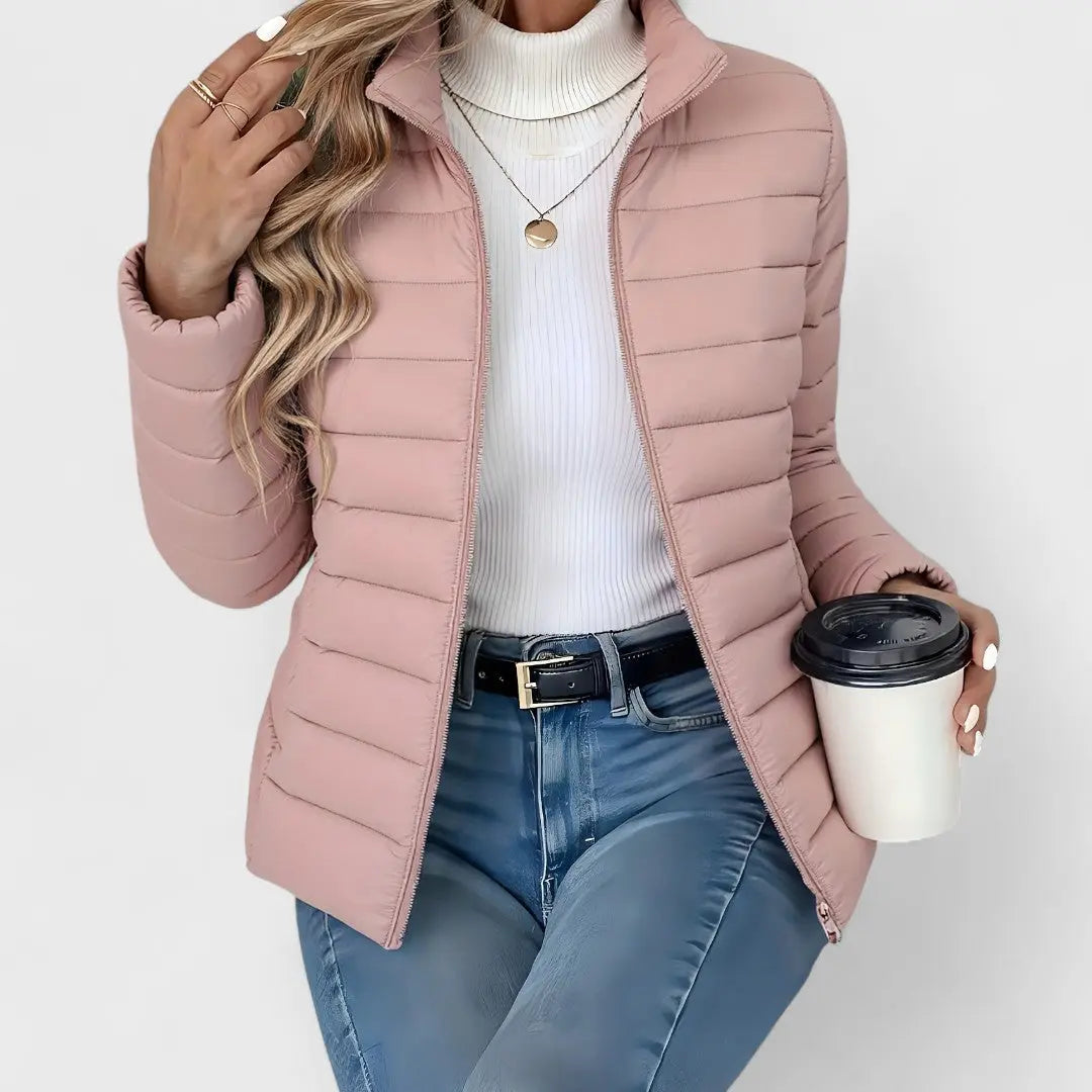 Ashley | Women Quilted Zip Front Puffer Jacket