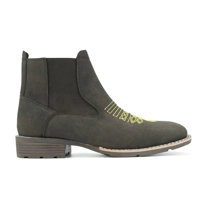 Kehlani | Women's Boots with Elastic Panels and Embroidery