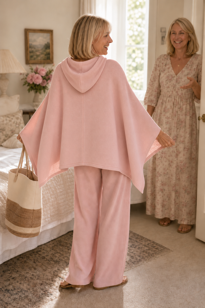 Hudson & Parker - Hooded Cape And Wide-Leg Trouser Set