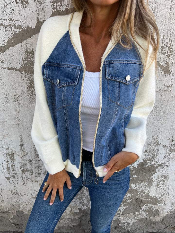 Quinn | Casual zip-up jacket with a V-neck