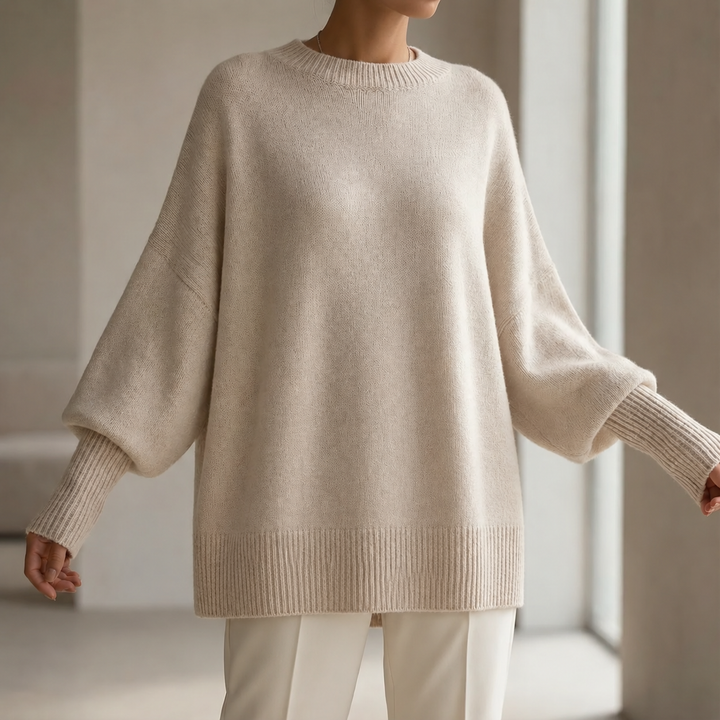 Veluna - Women's Oversized Blend Sweater