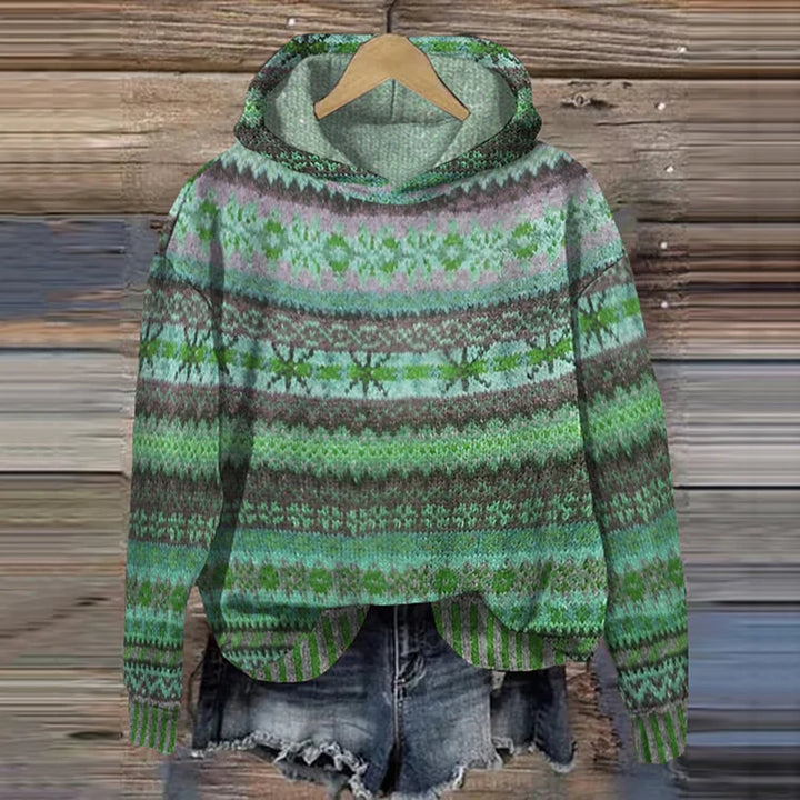 GWEN – COZY KNIT HOODED SWEATER