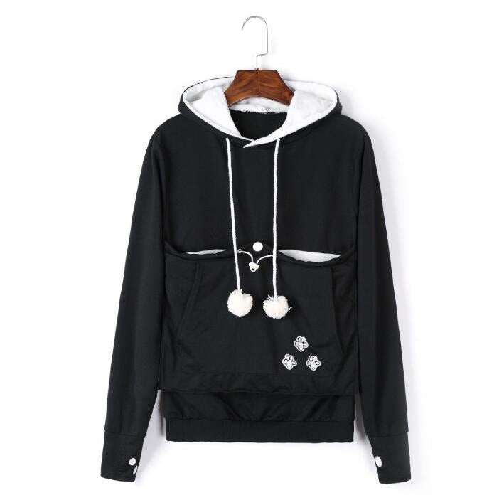 Hudson & Parker | Practical Women's Hooded Sweatshirt with Pouch Pocket for Pets