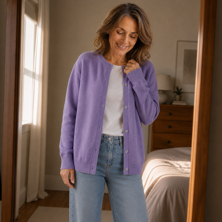 Hudson & Parker - Cropped Brushed-Knit Button-Front Cardigan