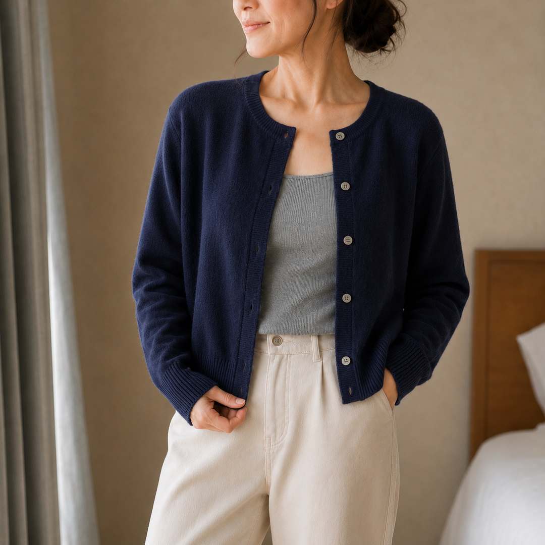 Hudson & Parker - Cropped Brushed-Knit Button-Front Cardigan