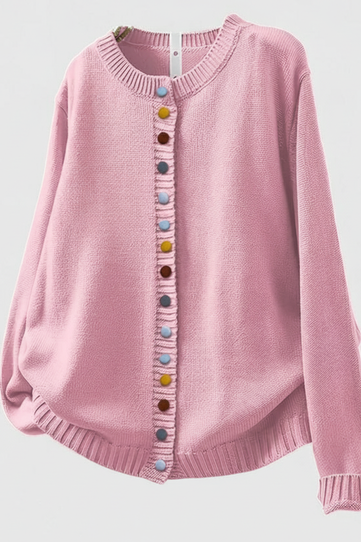 DAISY – WHIMSICAL BUTTON CARDIGAN