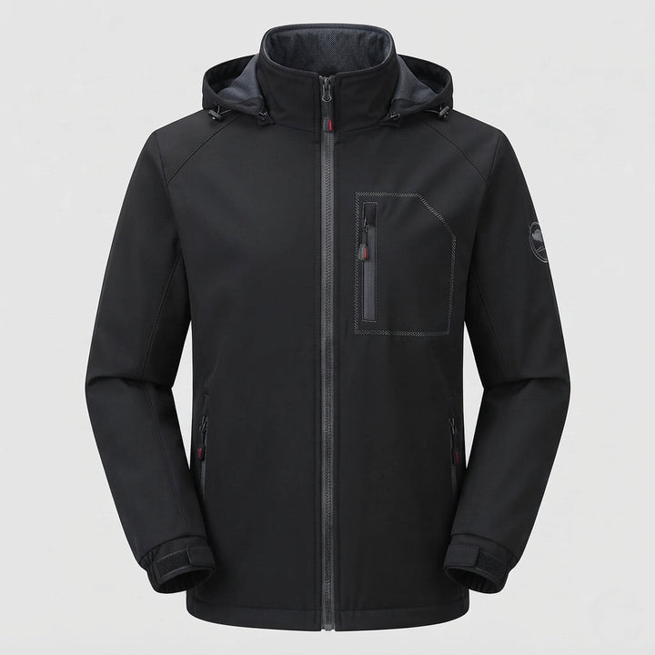 Men's Sporty Outdoor Jacket with Hood Hudson & Parker