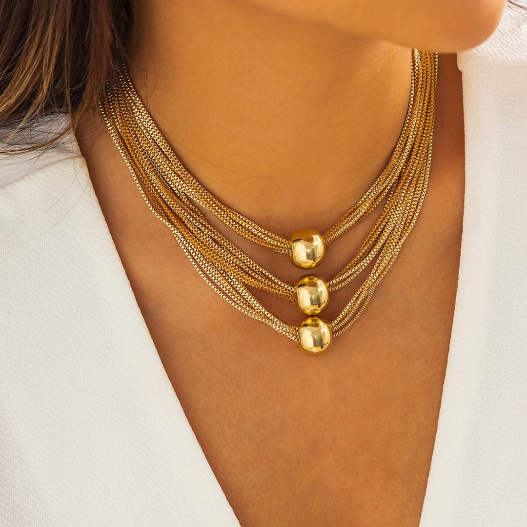 Aria Elegant Sphere Necklace