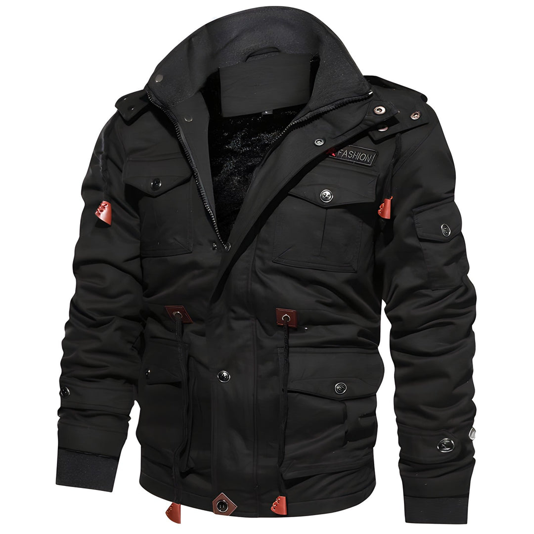 Eloura-Moda | Military jacket with multiple pockets