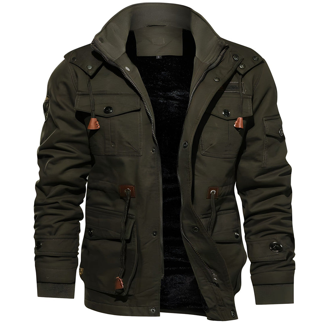 Eloura-Moda | Military jacket with multiple pockets