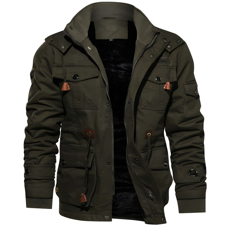 Eloura-Moda | Military jacket with multiple pockets