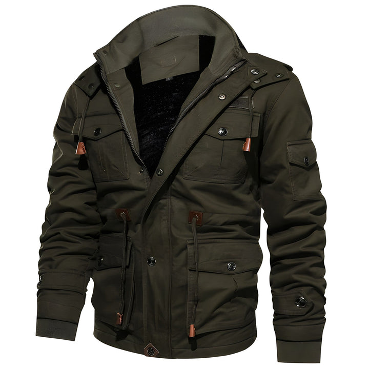 Eloura-Moda | Military jacket with multiple pockets