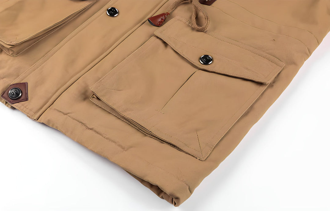 Eloura-Moda | Military jacket with multiple pockets