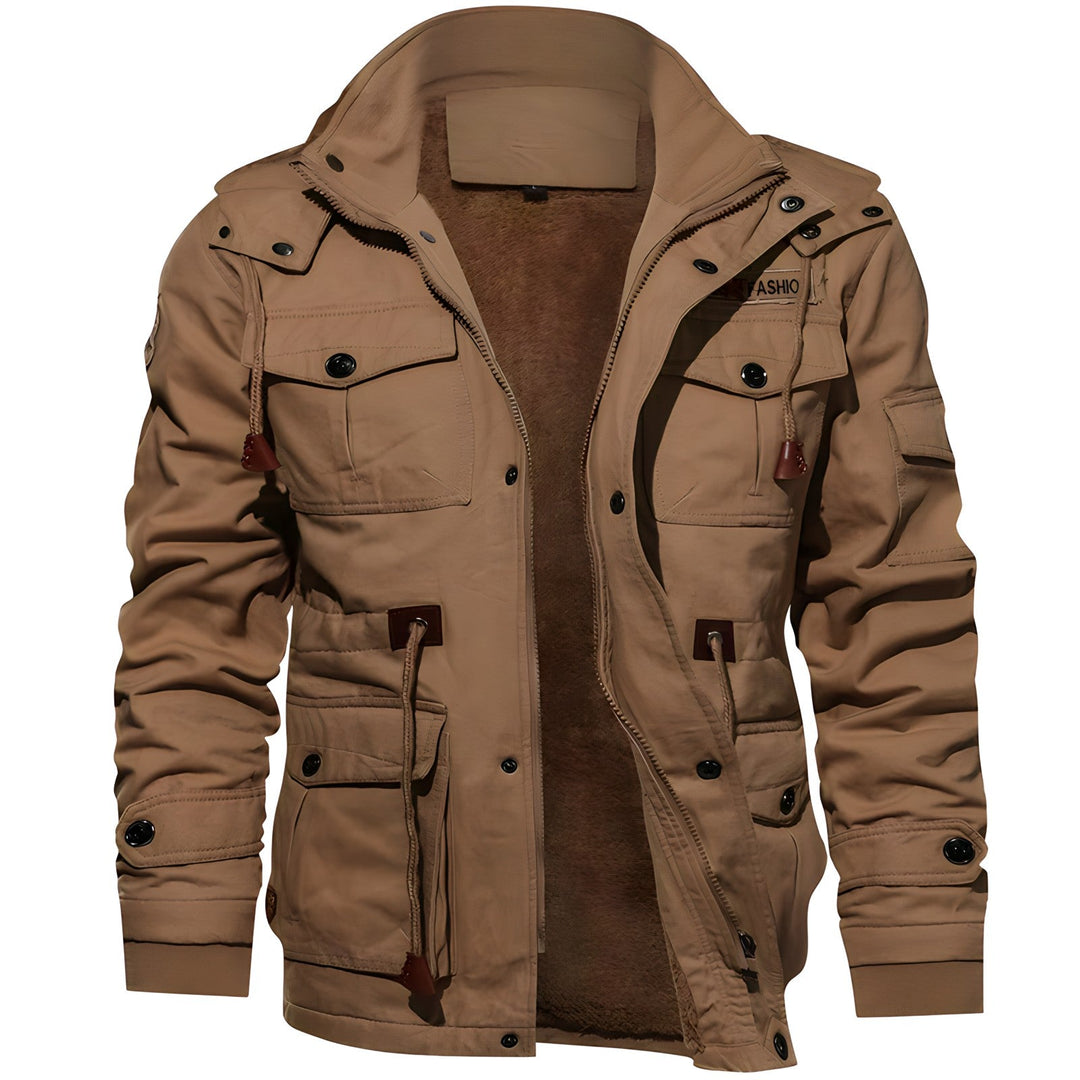 Eloura-Moda | Military jacket with multiple pockets
